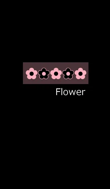 [LINE着せ替え] 花と黒2の画像1