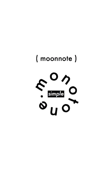 [LINE着せ替え] ( moonnote ) simple design.の画像1