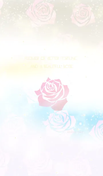 [LINE着せ替え] 幸運の美しいバラ ピンクの画像1