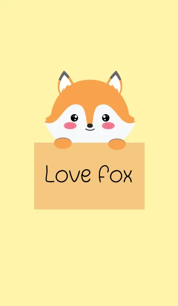 [LINE着せ替え] Simple Love Fox (jp)の画像1