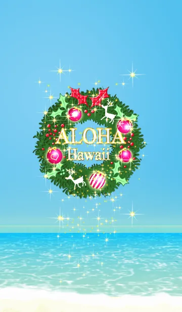 [LINE着せ替え] *アロハ@ハワイだってクリスマスの画像1