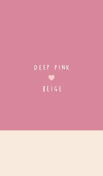 [LINE着せ替え] 大人シンプル・深みピンク×ベージュの画像1