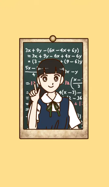 [LINE着せ替え] School life girlの画像1