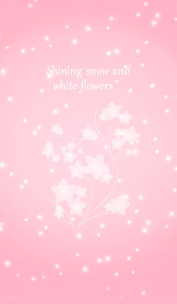 [LINE着せ替え] shining snow and white flowersの画像1