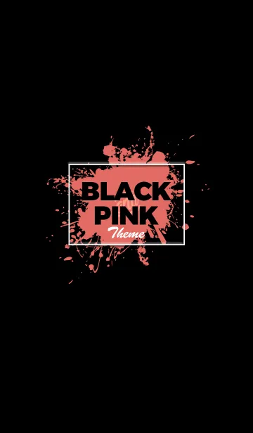 [LINE着せ替え] 【スプラッシュ】Black ＆ Pinkの画像1