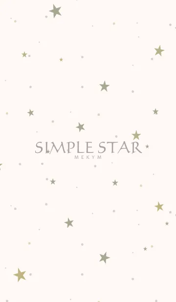 [LINE着せ替え] SIMPLE STAR -NATURAL GREEN YELLOW-の画像1