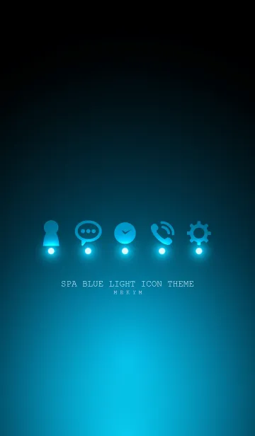 [LINE着せ替え] SPA BLUE LIGHT ICON THEMEの画像1