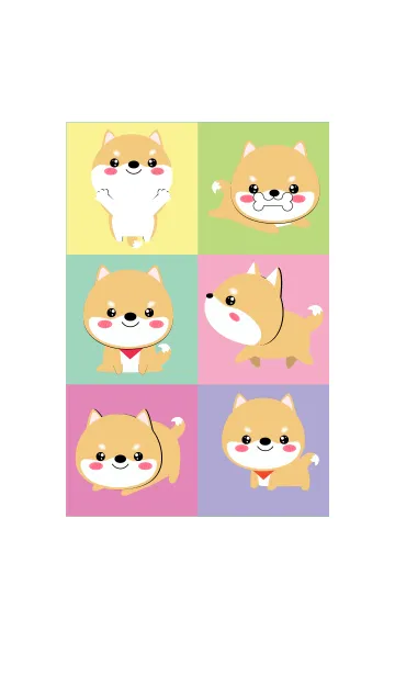[LINE着せ替え] Love Shiba Inu Dog Theme (jp)の画像1