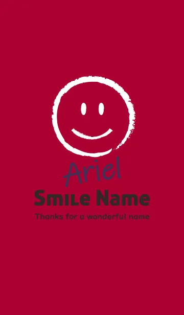 [LINE着せ替え] Smile Name Arielの画像1