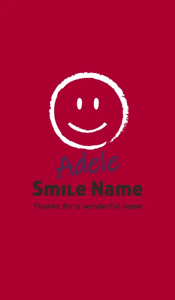 [LINE着せ替え] Smile Name Adeleの画像1