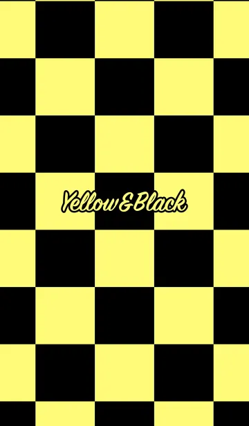 [LINE着せ替え] シンプル 黄色と黒 ロゴ無し No.5の画像1