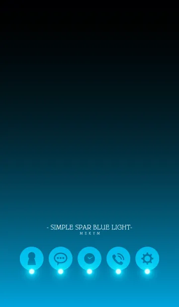 [LINE着せ替え] - SIMPLE SPA BLUE LIGHT -の画像1