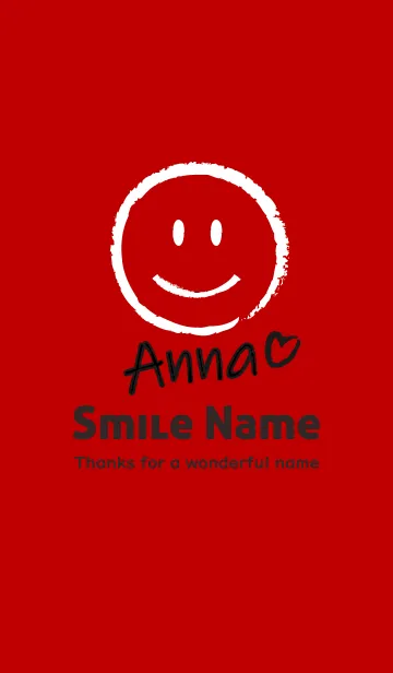 [LINE着せ替え] Smile Name あんなの画像1