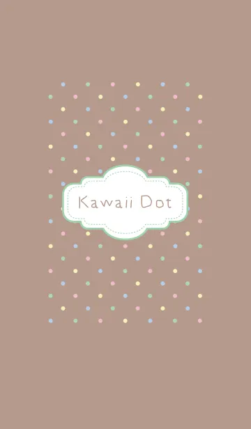 [LINE着せ替え] Kawaii Dot - Sweet Chocoの画像1