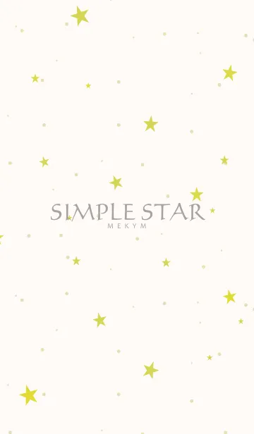 [LINE着せ替え] SIMPLE STAR -NATURAL LIGHT YELLOW-の画像1