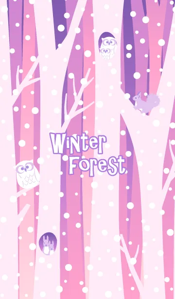 [LINE着せ替え] 冬の森4の画像1