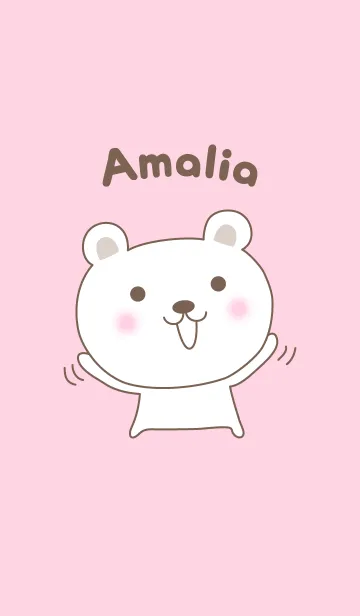 [LINE着せ替え] Cute bear theme for Amaliaの画像1