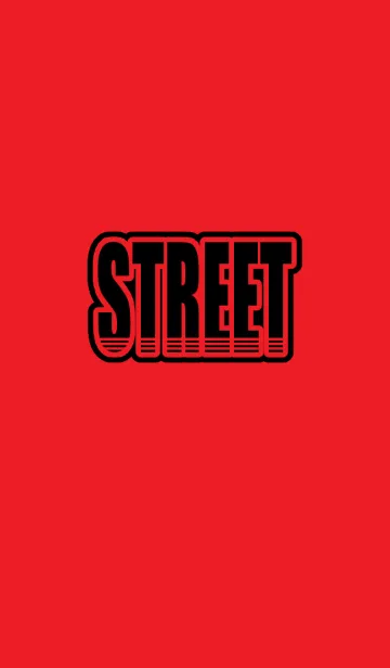 [LINE着せ替え] ストリートスタイル【赤×黒】の画像1