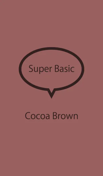 [LINE着せ替え] Super Basic Cocoa Brownの画像1