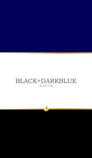 [LINE着せ替え] - BLACK+DARKBLUE -の画像1