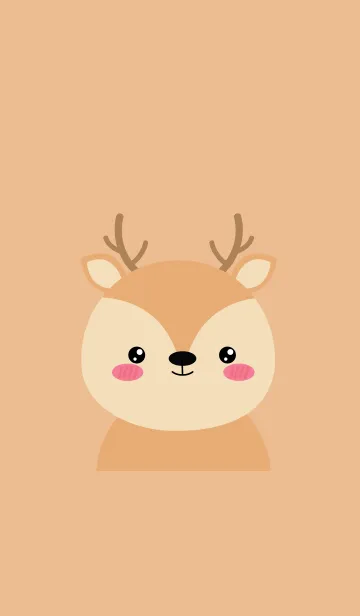 [LINE着せ替え] Simple Deer Theme Ver.2 (jp)の画像1