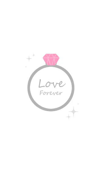 [LINE着せ替え] Pair:Love forever / pink ringの画像1