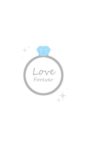 [LINE着せ替え] Pair:Love forever / blue ringの画像1