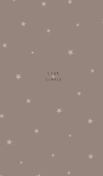 [LINE着せ替え] グレージュとブラウン。星。の画像1