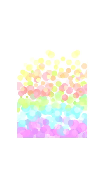 [LINE着せ替え] 幸せを呼ぶ虹色パステルの画像1