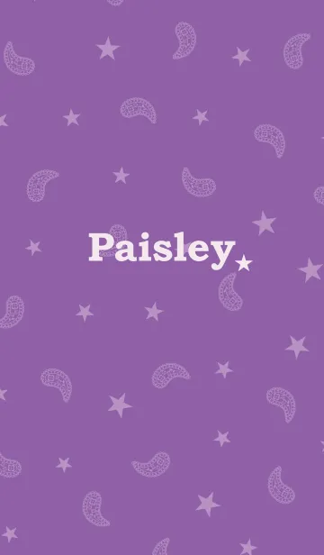 [LINE着せ替え] Paisley★[Purple]の画像1