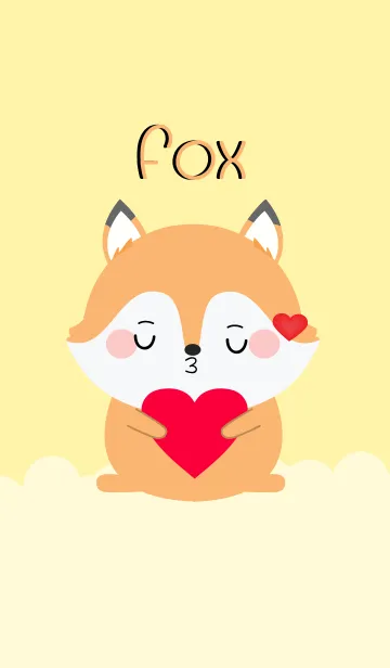 [LINE着せ替え] Simple Lovely Fox (jp)の画像1