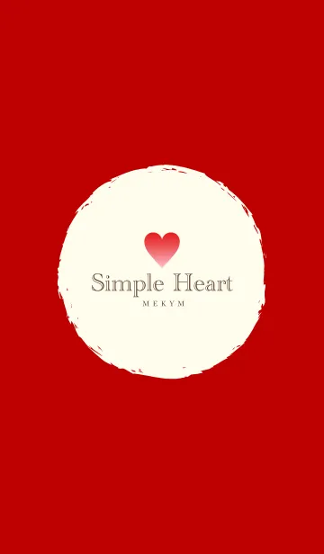 [LINE着せ替え] Simple Heart Gradation Red -MEKYM-の画像1