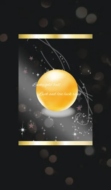 [LINE着せ替え] 黒＆ピンク / 金運と恋愛運UPの画像1