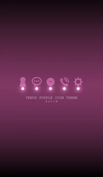 [LINE着せ替え] VENUS PURPLE ICON THEME -MEKYM-の画像1