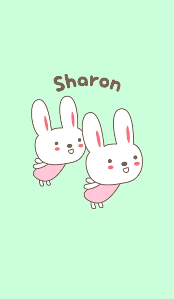 [LINE着せ替え] Cute rabbit theme for Sharonの画像1