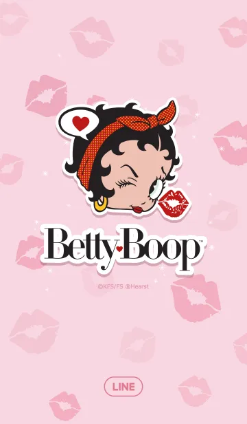 [LINE着せ替え] Betty Boop Lip patternの画像1