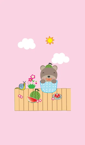 [LINE着せ替え] Cute bear theme v.25 (JP)の画像1