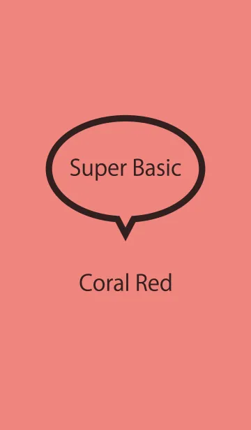 [LINE着せ替え] Super Basic Coral Redの画像1