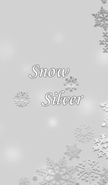 [LINE着せ替え] Snow Silverの画像1