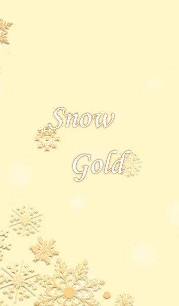 [LINE着せ替え] Snow Goldの画像1