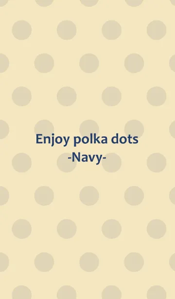 [LINE着せ替え] Enjoy polka dots -Navy-の画像1