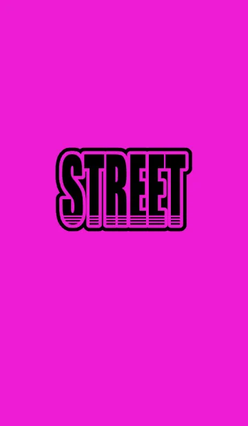 [LINE着せ替え] ストリートスタイル【ピンク×黒】の画像1