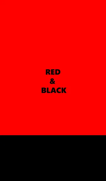 [LINE着せ替え] 誰でも使える！レッド＆ブラックの画像1