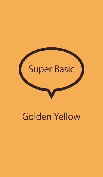 [LINE着せ替え] Super Basic Golden Yellowの画像1