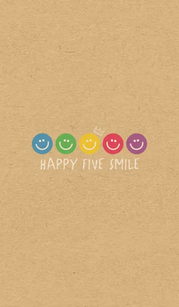 [LINE着せ替え] HAPPY FIVE SMILE -CROWN KRAFT 2-の画像1