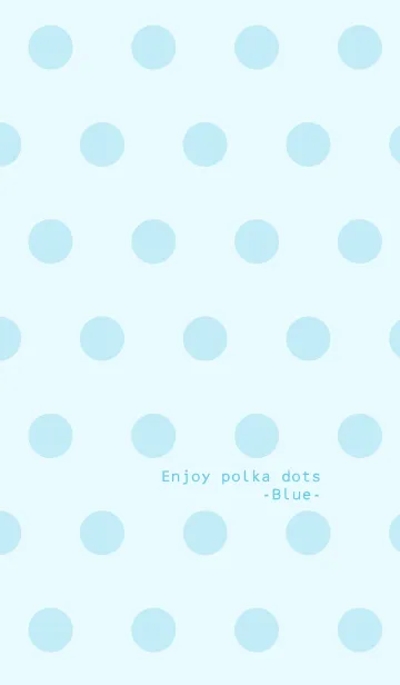 [LINE着せ替え] Enjoy polka dots -Blue-の画像1