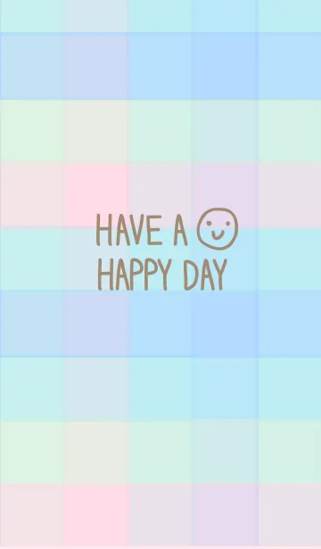 [LINE着せ替え] スマイル2-夏カラーチェック27-の画像1