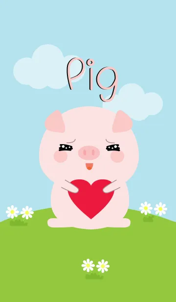 [LINE着せ替え] So Cute Pink Pig Theme (jp)の画像1