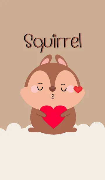 [LINE着せ替え] Simple Lovely Squirrel (jp)の画像1