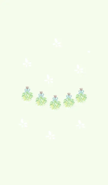 [LINE着せ替え] 緑のスワッグで彩る癒やしのガーランドの画像1